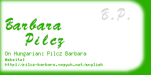 barbara pilcz business card